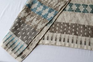 Handwoven blanket made at Icelandic Textile Art Centre