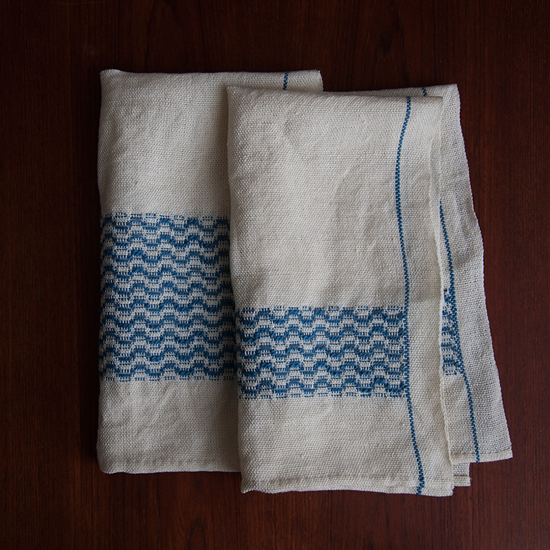 Two Tidal Towels - a free weaving pattern from GIST Yarn and Fiber